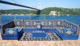 8 Thickness U Sofa Set, Floor Seating, Moroccan Sofa, Handmade Arabic Sofa Seating